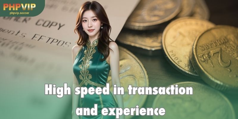 The speed in transactions and betting experience is at a high level